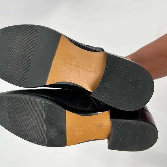 French Connection Yuri black leather boots shoes size 38.5/7.5 NWOT - Picture 8 of 15